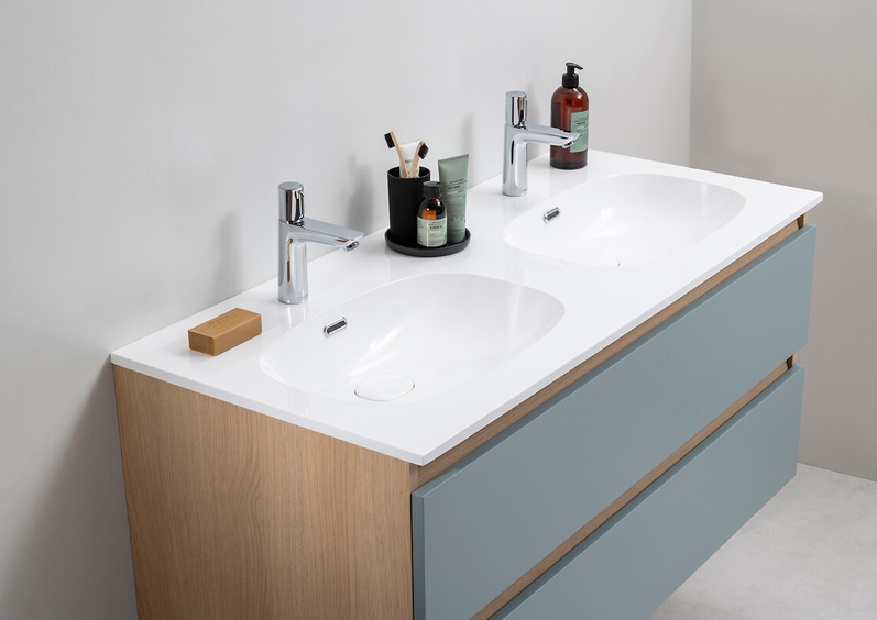 Plan Ovalie double vasque 