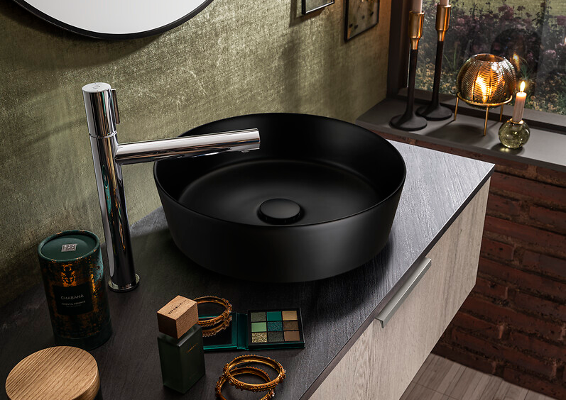 vasque source noir mat 