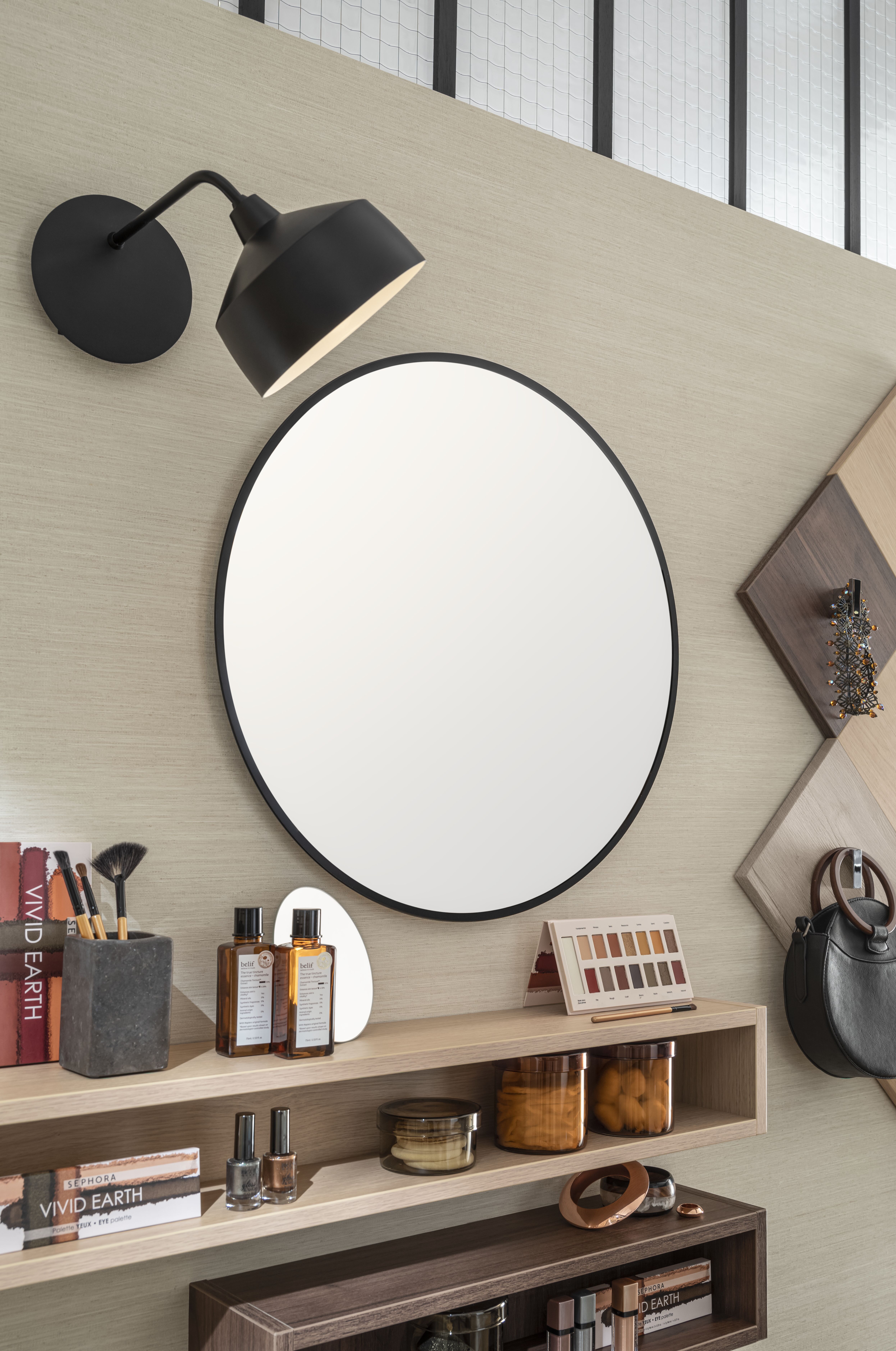 Miroir rond petit espace