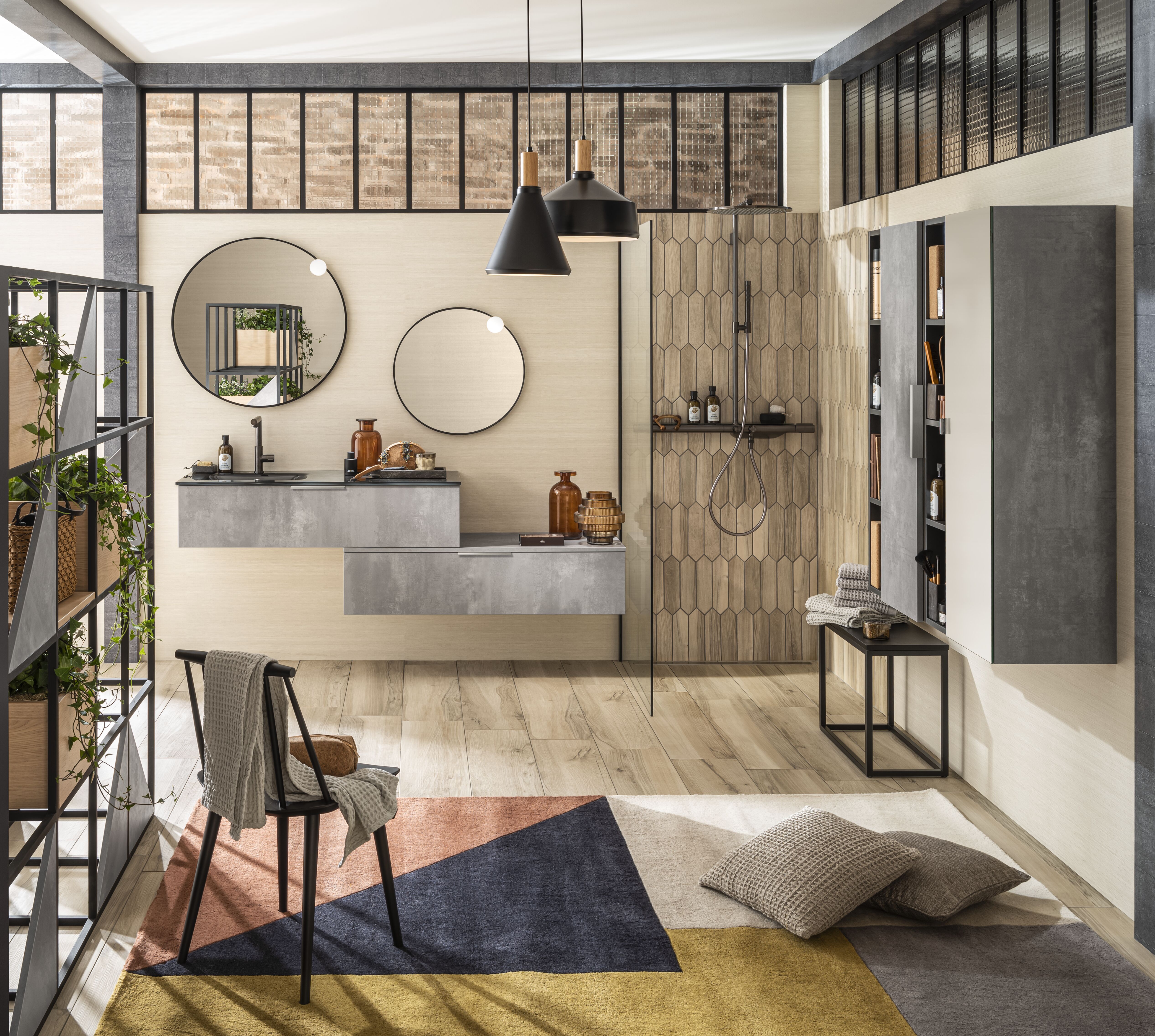 Miroir rond Delpha ambiance Archi