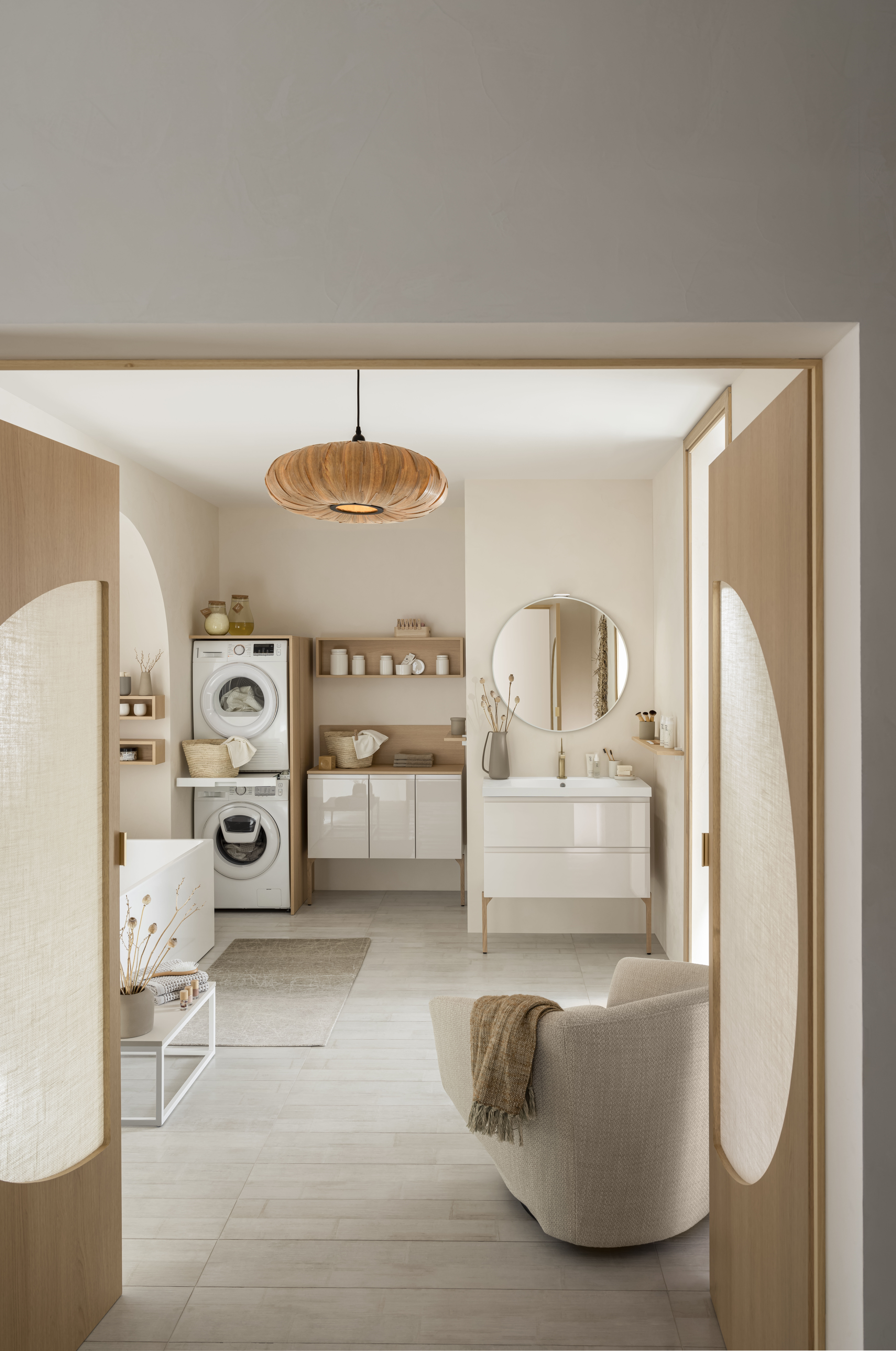 Salle de bains Delpha Intense laque craie brillant